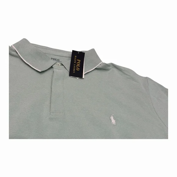 Polo Ralph Lauren Men's Classic Fit Mesh Mint Green Polo Shirt 3XLT NWT
