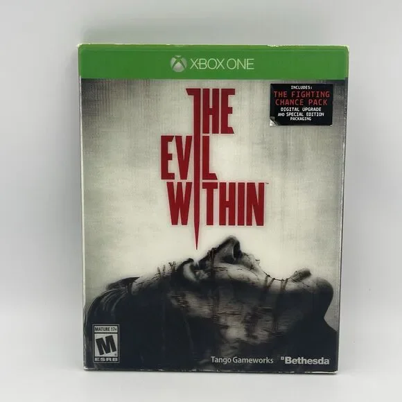 The Evil Within (Microsoft Xbox One, 2014) With Lenticular Slip Cover Sleeve VGC