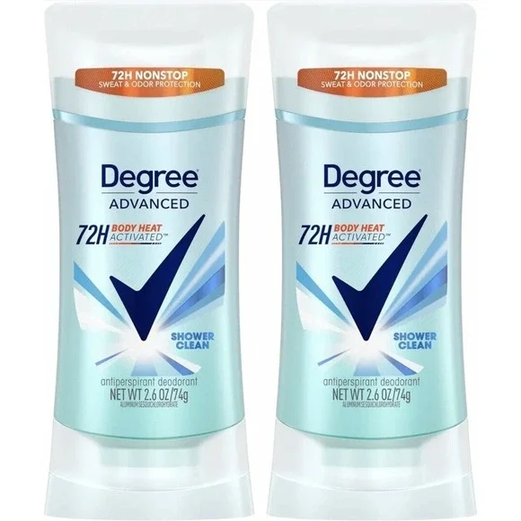 Degree Advanced Antiperspirant Deodorant 2 count 72-Hour Sweat & Odor Protection