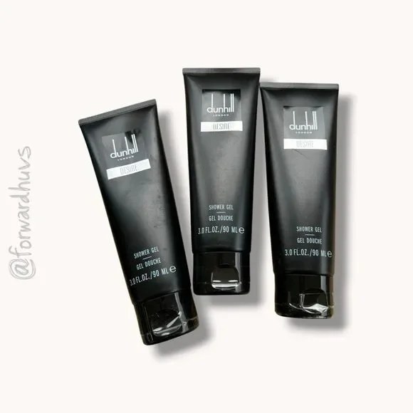 Desire by Dunhill for Men Shower Gel – 3 Bottles – 3oz Each – Factory Sealed