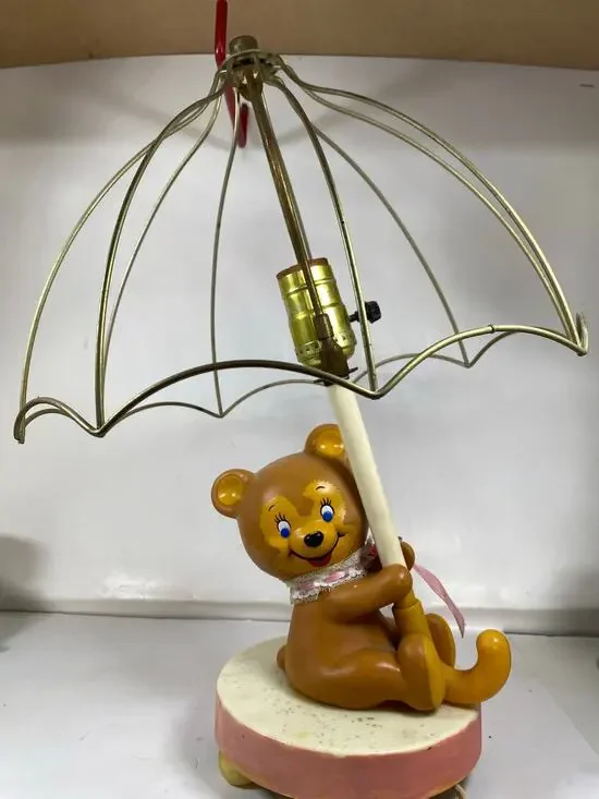 Rare and Wonderful Rainy Day Bear Lamp Dolly Toy Co