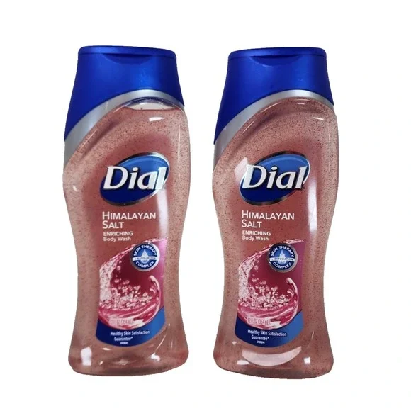 2 pack Dial Himalayan Salt Body Wash Moisturizing‎ Clean Rinse Rich Lather 12 oz