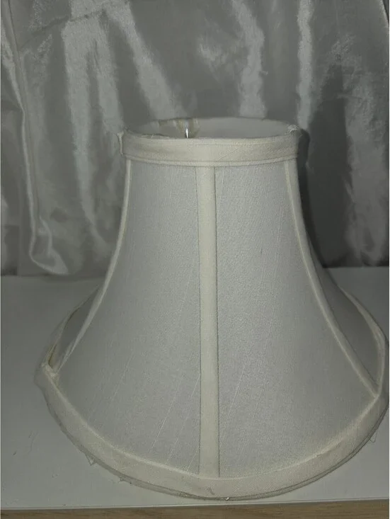 Bell-Shaped Lamp Shade Egg Shell Ivory Color With Uno Fitter 10