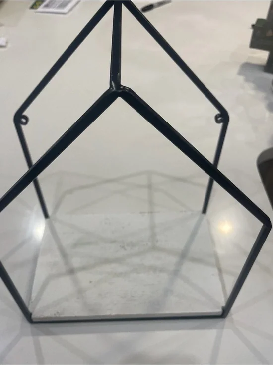 Hobby Lobby Black Geometric Glass Shelf Wall Decor
