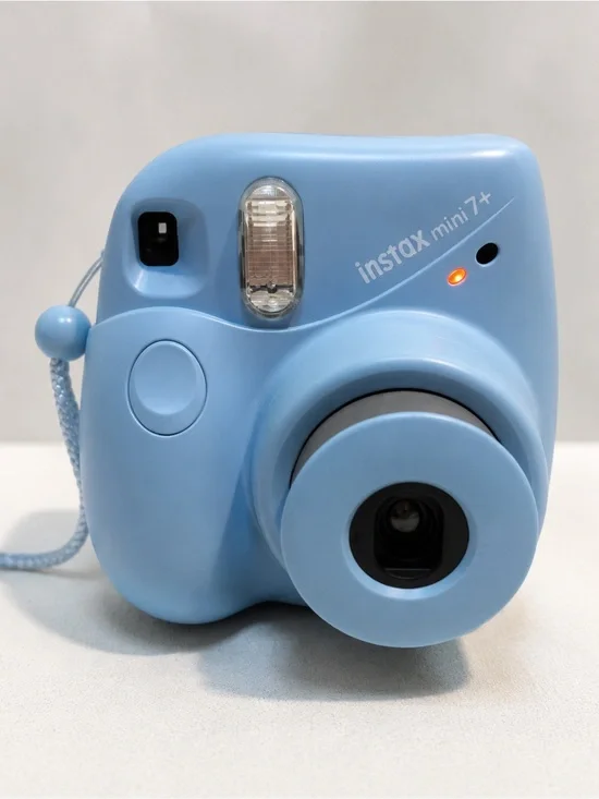 Fujifilm Instax Mini 7+ instant camera blue photos