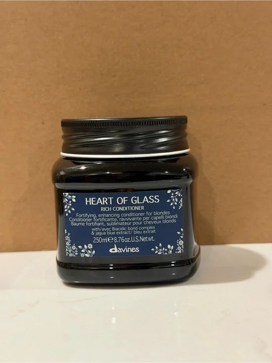New & Authentic Davines Heart of Glass Rich Conditioner 250ml