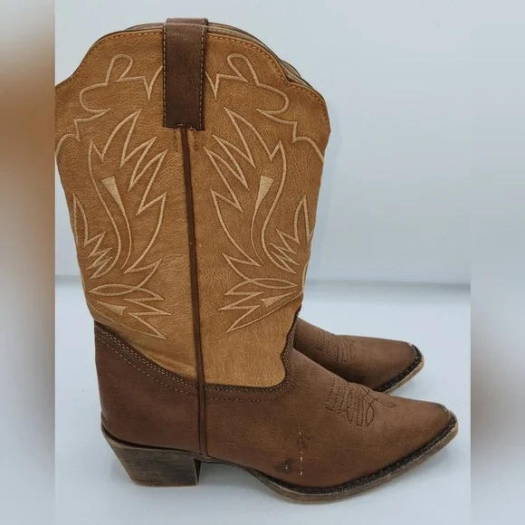 Smoky Mountain Women's Brown Western Boots Size‎ 9 Embroidered Detail
