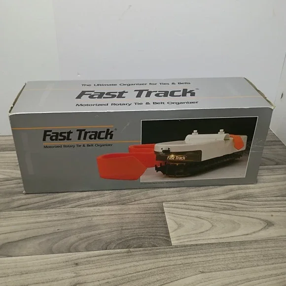 Fast Track Motorized Rotary Tie and Belt Closet Organizer 36 Tie New Open Box