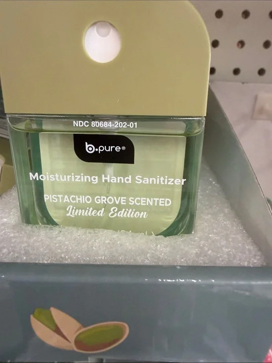 NEW august 2026 b.pure Moisturizing Hand Sanitizer - Pistachio Grove Scented