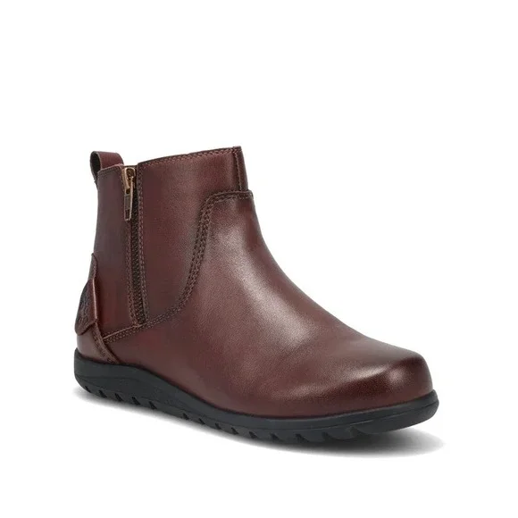 Taos Footwear Women's Leather Side Zip Comfort Heel Classic Ankle Booties Size 8