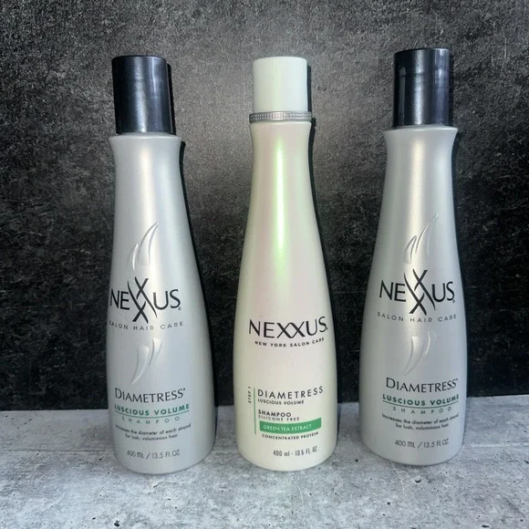 3 Lot Nexxus - Diametress Luscious Volume Shampoo - 13.5 oz Original Forumla
