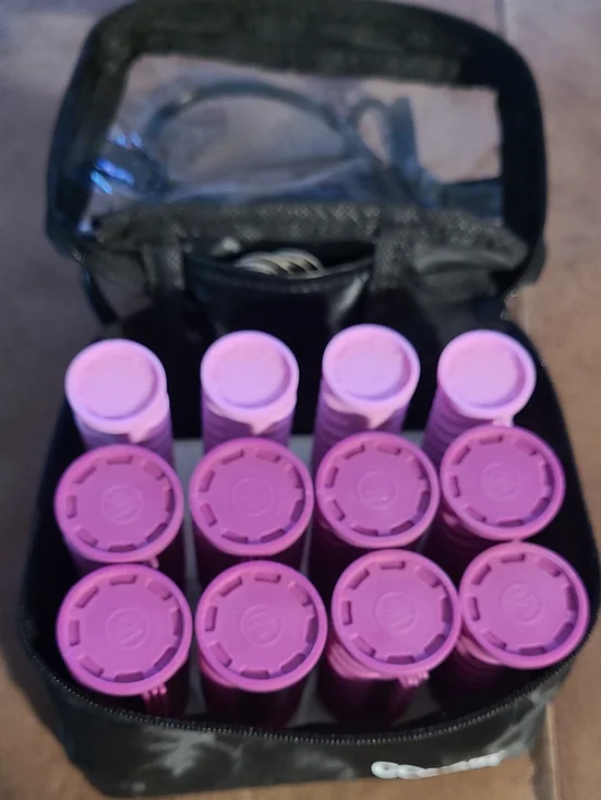 Pink Hair Rollers Set - Women's Styling Kit