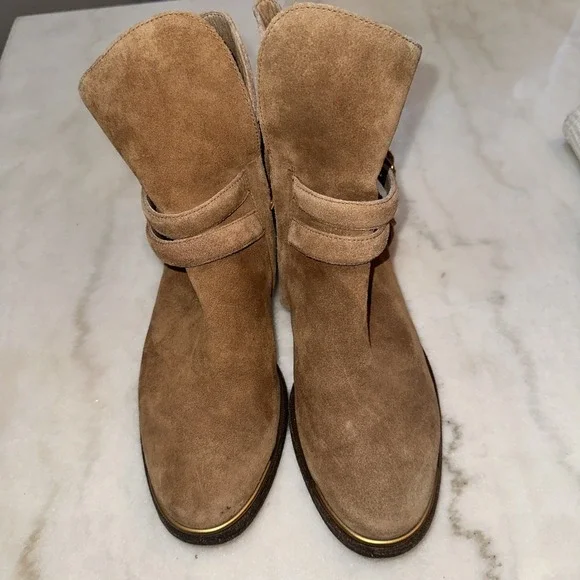 UGG Kelby 1019151 Chestnut Leather Harness Ankle Boot‎ Women's Size 7