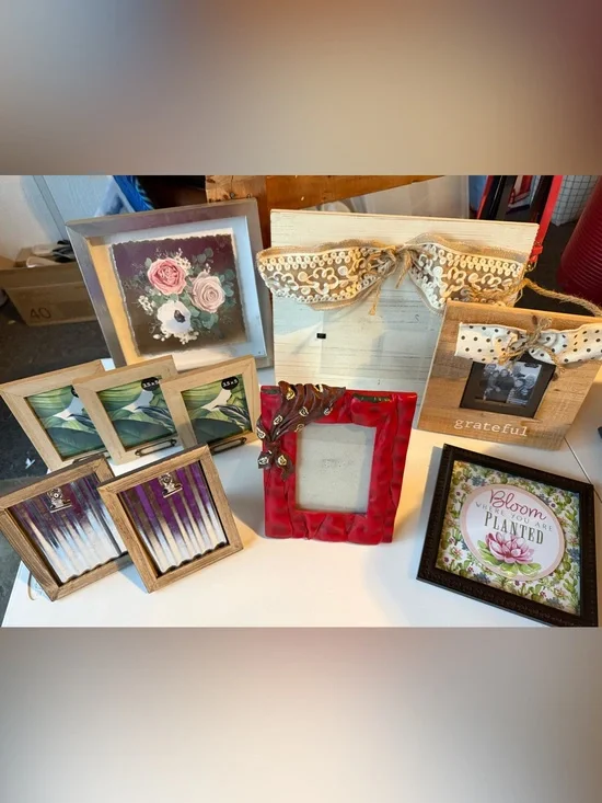 Lot of frames and framed art
