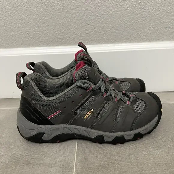 Keen Koven Women’s Size 8 Gray Hiking Trail Outdoors Hiking Walking Shoes