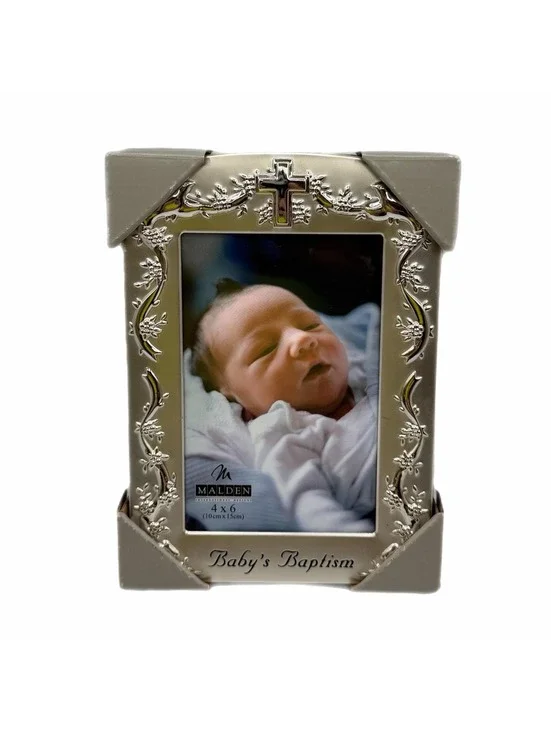 1997 Malden International “Baby’s Baptism” Picture Frame – 4x6-Inch Photo
