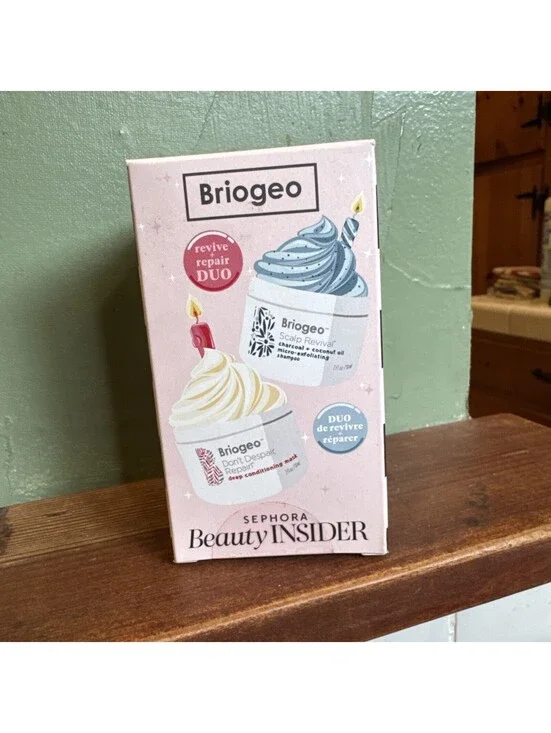 Sephora Birthday Gift Briogeo Revive & Repair Mini Duo Shampoo & Hair Mask NIB