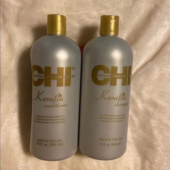 Chi Farouk Keratin Shampoo Conditioner Liter