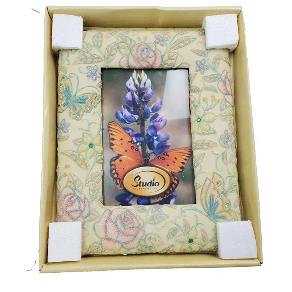 Resin Picture Frame Bird & Flower Theme Studio Silversmiths 3.5x5