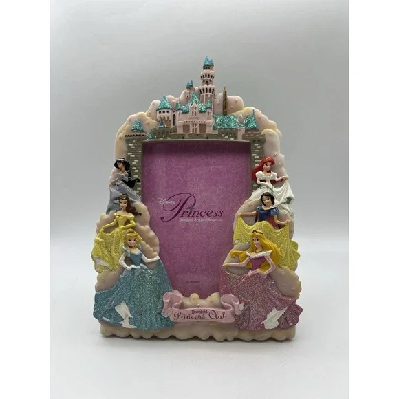 Disney Parks Disneyland Princess Club Frame Jasmine Belle Snow White PLZ READ
