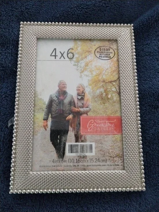 Silver Beaded picture frame