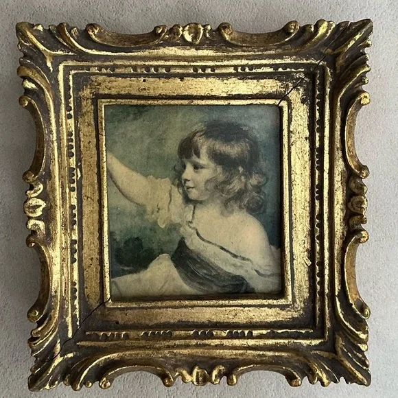 Vintage Gold Framed Portrait Wall Art