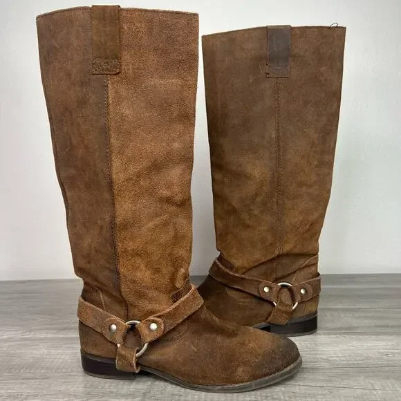 Dolce Vita Suede Ridding Boot Tall Brown Size 7 1/2