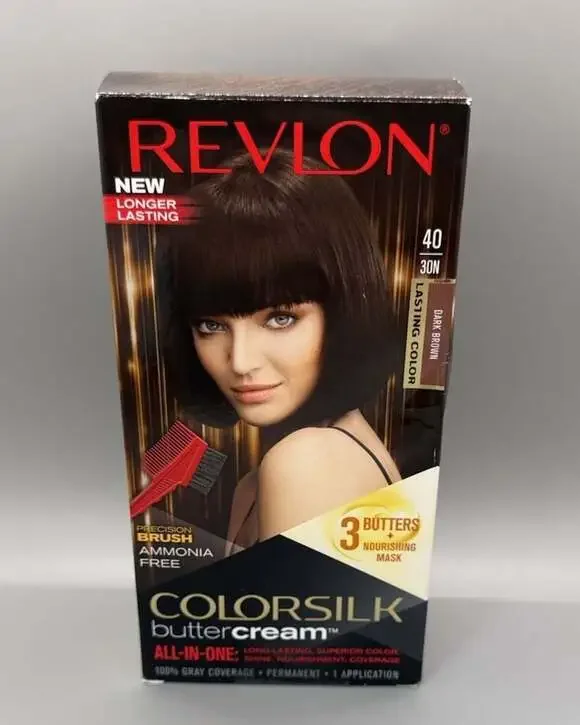 NEW Revlon Colorsilk Buttercream Hair Color 40 / 30N Dark Brown Discontinued HTF