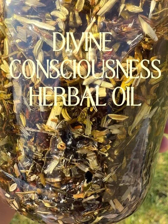 4 fl oz Divine Consciousness Oil: Ayurvedic Hair Growth Serum: 16 Herbs & Oils