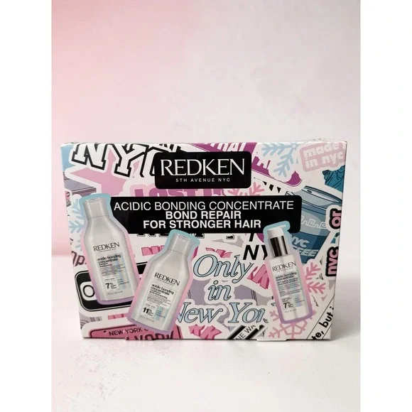 Redken Acidic Bonding Concentrate Bond Repair 3-Piece Hair Care Gift Set New