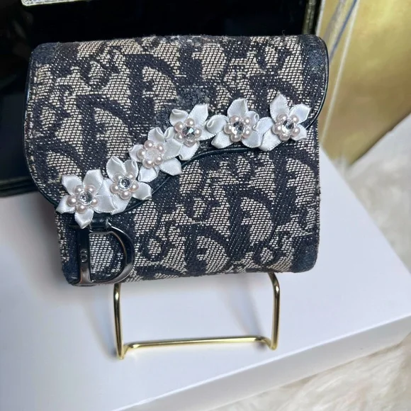 Vintage Christian Dior Customized Saddle Kisslock Wallet