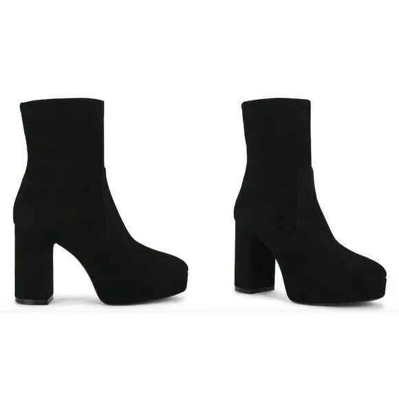 STUART WEITZMAN Dayna Platform Bootie In Black US 8B $650