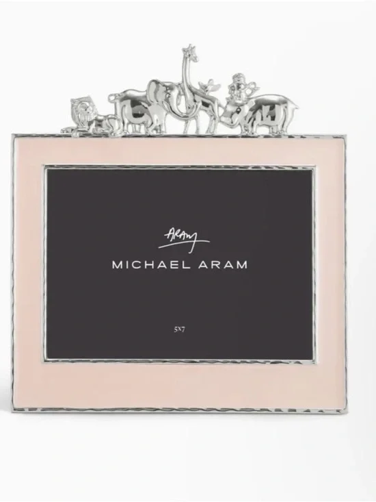 Michael Aram Pink Safari 5x7 Animal Picture Frame