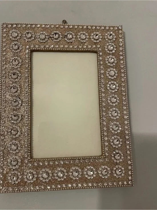 Rose gold sparkly picture frame