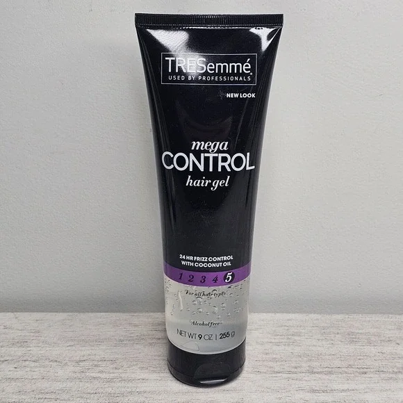 TRESemme Hair Gel Mega 24 Hour Frizz Control Level 5 w/Coconut Oil NEW 9 oz‎