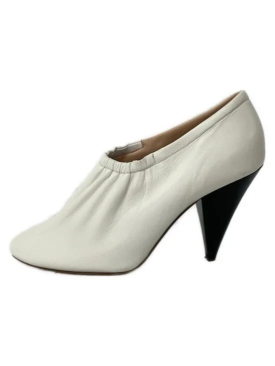 Celine Booties 36 White Leather Boot