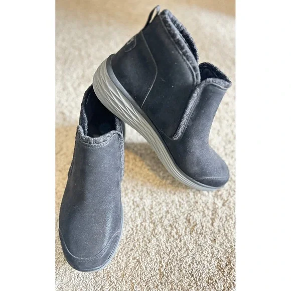 Ryka Namaste Memory Foam Slip On Ankle Booties Grey Sole‎ Comfort SZ 10