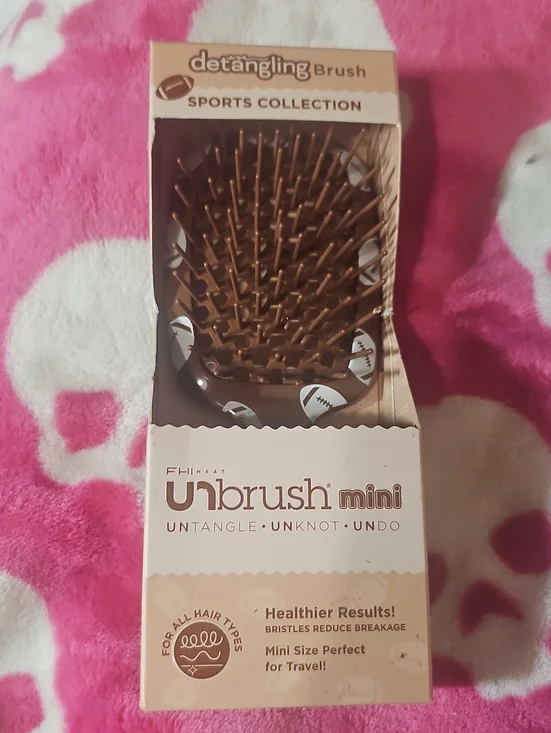 UNBRUSH MINI Detangling Brush Sports Collection Mini - FOOTBALL New