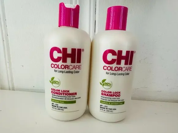 CHI ColorCare Color Lock Shampoo and Conditioner Set 12oz - NEW