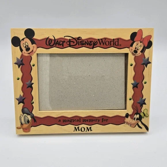 Walt Disney World Theme Park Photo 4x6 Picture Frame Donald‎ Goofy Minnie Mickey