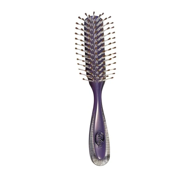 Vintage Goody Purple Vented Hair Brush Made in USA‎ Basketweave Handle Retro 8
