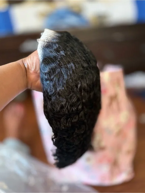 Deep Wave Hairpiece for Women - Natural Black