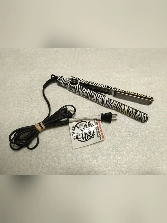 Proliss Limited Edition Turbo Silk 1 ' Zebra Print Flat Iron Straightener