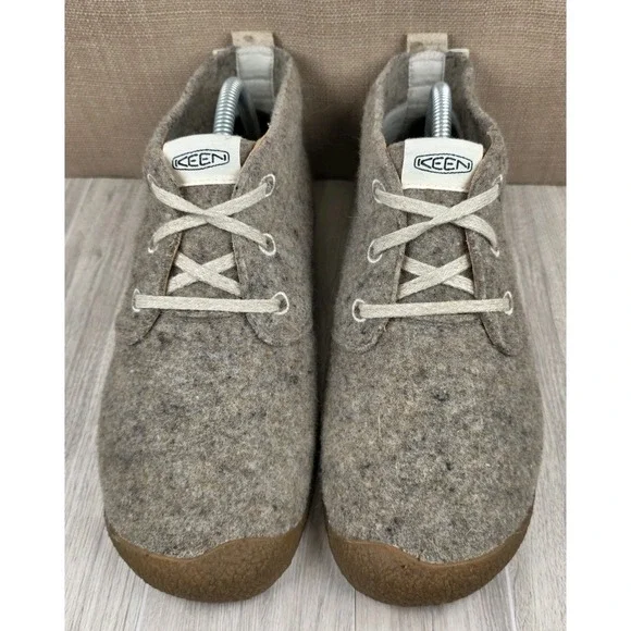 Keen Mosey Womens 9.5 Oatmeal Taupe Wool Blend Gum Sole Chukka Ankle Boots