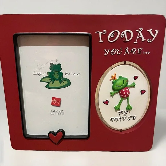 Russ‎ Berrie Leaping For Love Prince Or Toad Picture #29413 Size 4