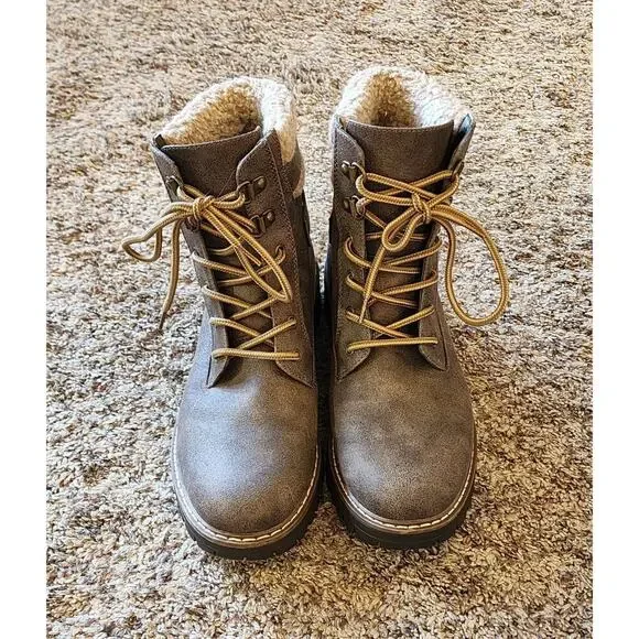 Cliffs White Mountain Meldon Brown Hiker Boots Size‎ 8 Fleece Lined NWOT