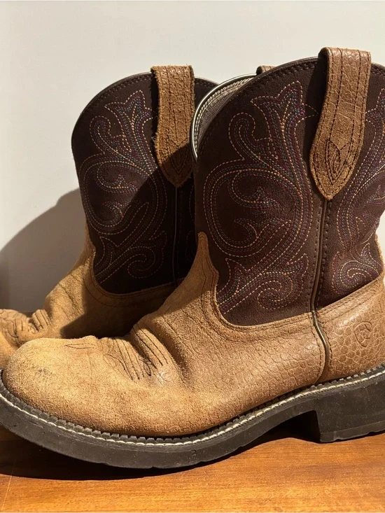 Ariat Brown Leather Western Boots