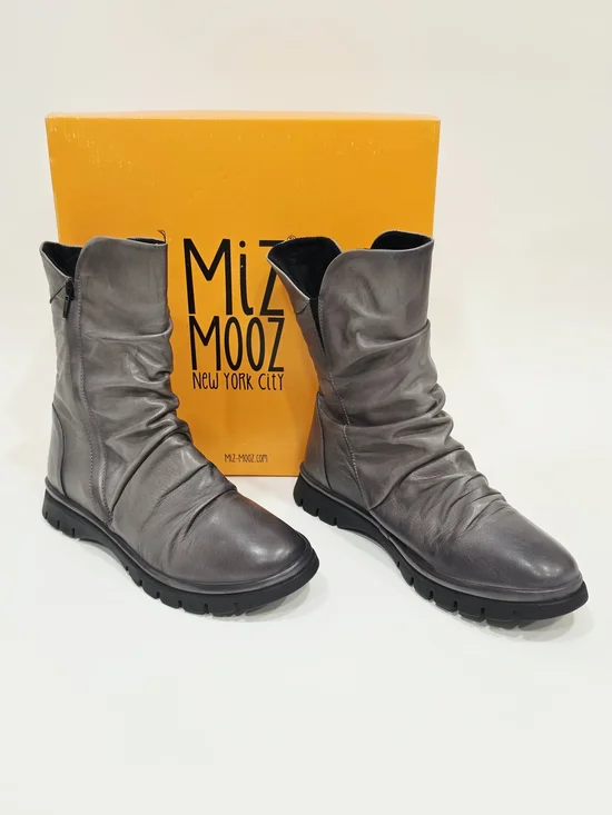 Miz Mooz Delena Boots Graphite Old Burnish Wide EU 38 / US 8