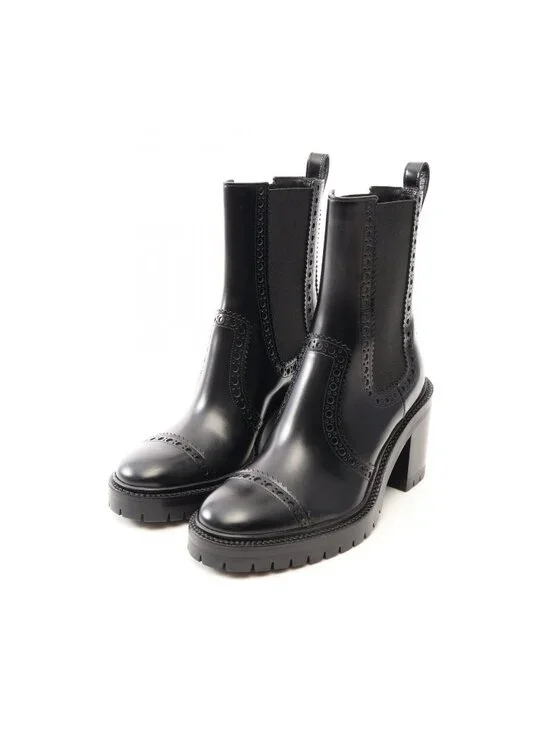 Hermes Boots Lindsay H-lift Black Leather