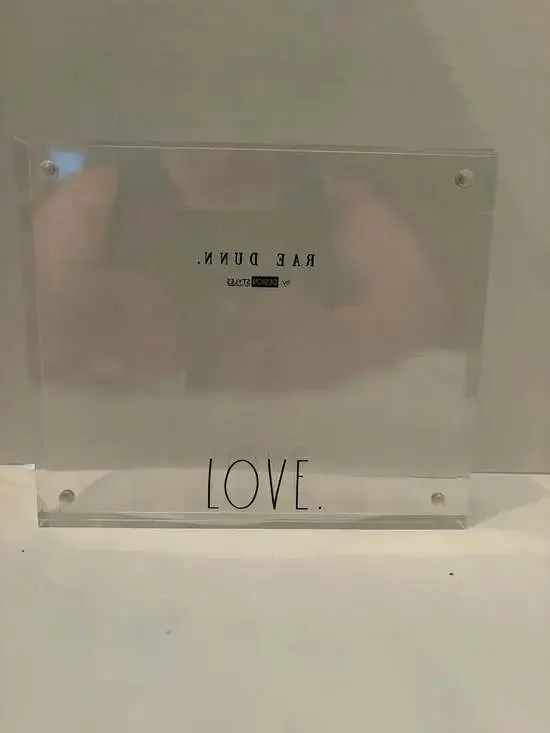 Rae Dunn LOVE Acrylic Magnetic Floating Picture Frame